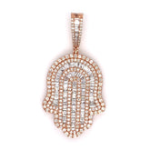 Diamond Hamsa Hand Pendant 10K - White Carat - USA & Canada